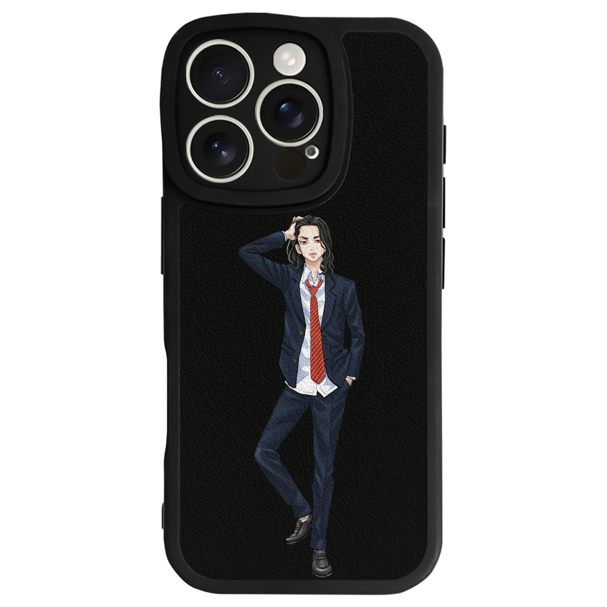（画像用） 東京リベンジャーズ Tokyo Revengers 【iPhone 16シリーズ対応】シリコンスマホケース（レザー調） 材質：シリコン